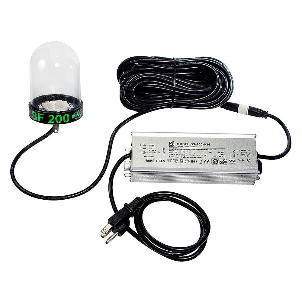 Hydro Glow LED Underwater Dock Light - 200W - 50' Cord - Blue - Boat Gear USA