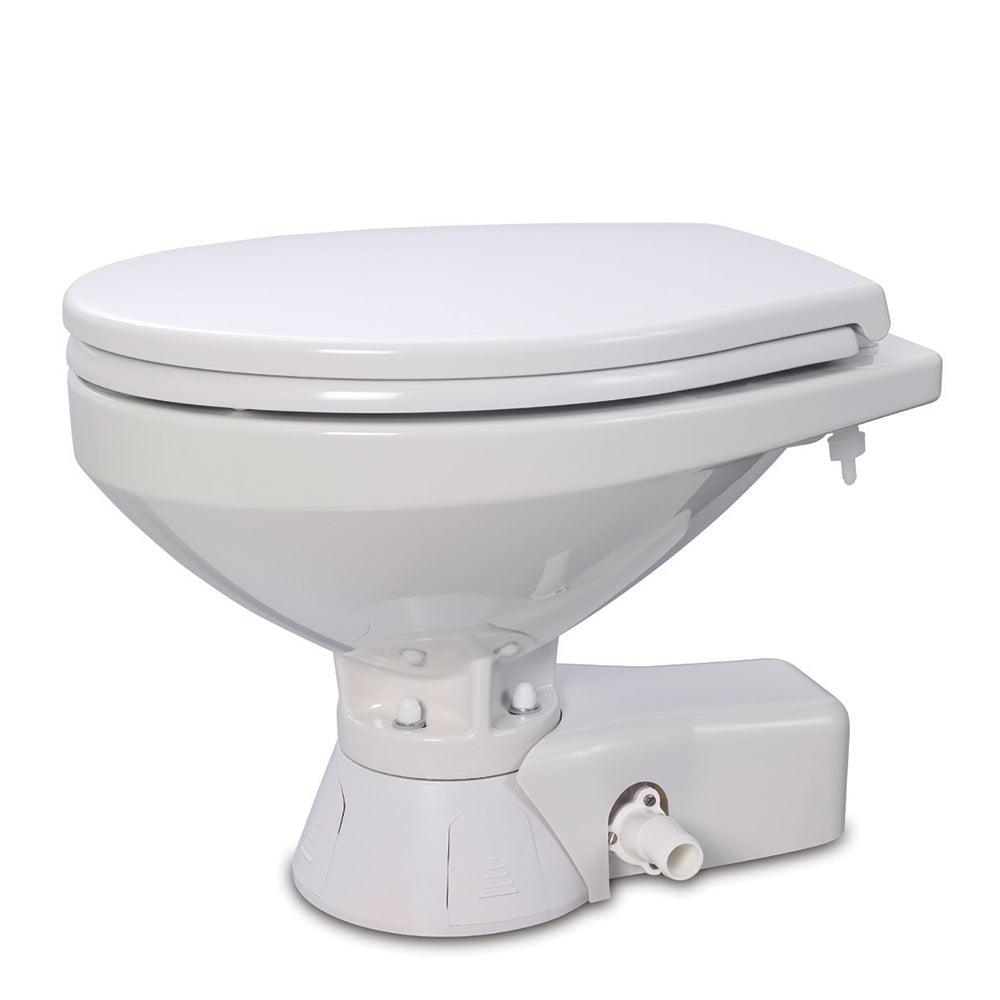 Jabsco Quiet Flush Freshwater Toilet - Regular Bowl w/Soft Close Lid - 24V - Boat Gear USA