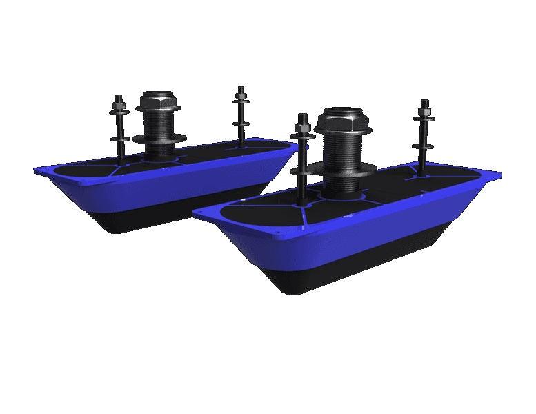 Lowrance Dual Stainless Steel Th For Structure Scan 3d - Boat Gear USA