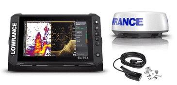 Lowrance Elite Fs 9 Halo 20 Bundle With Medium High Hdi C-map Contour+ Charts - Boat Gear USA