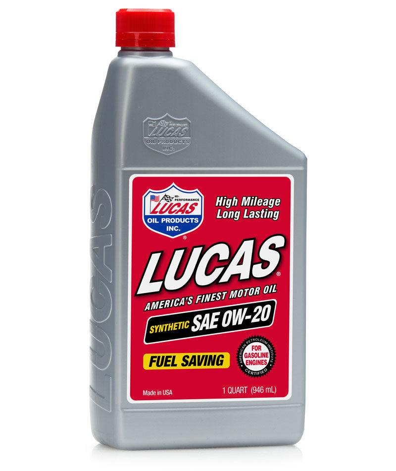LUCAS OIL - SYNTHETC SAE 0W20 MTR OIL - 10564 - Boat Gear USA