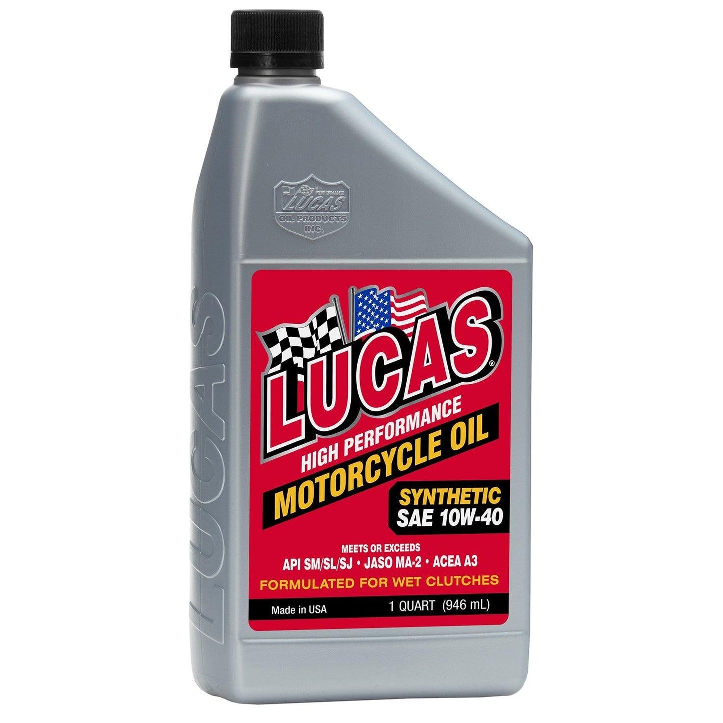 LUCAS OIL - SYNTHETIC SAE 10W-40 MOTO - 10793 - Boat Gear USA