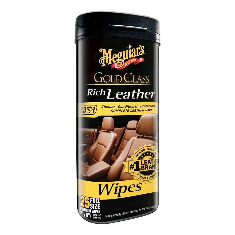 Meguiar's Gold Class™ Rich Leather Cleaner & Conditioner Wipes - Boat Gear USA