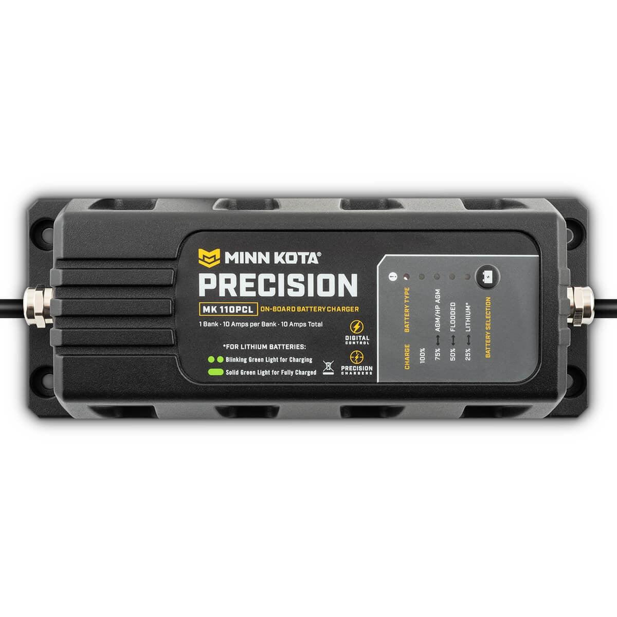 Minn Kota Mk110pcl Precision Charger 1 Bank 10 Amps - Boat Gear USA
