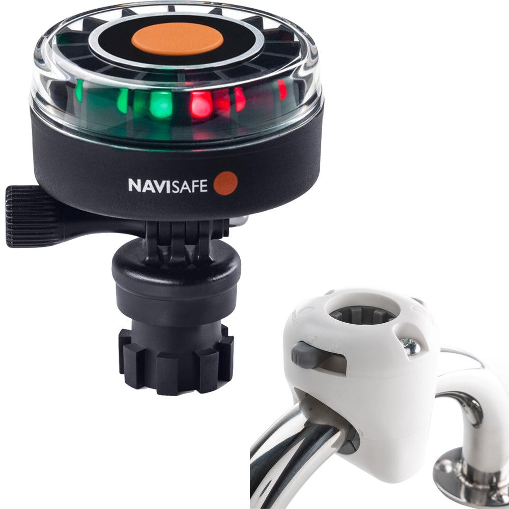 Navisafe Navilight 2NM Tricolor w/Navimount Base & Rail Mount - White - Boat Gear USA