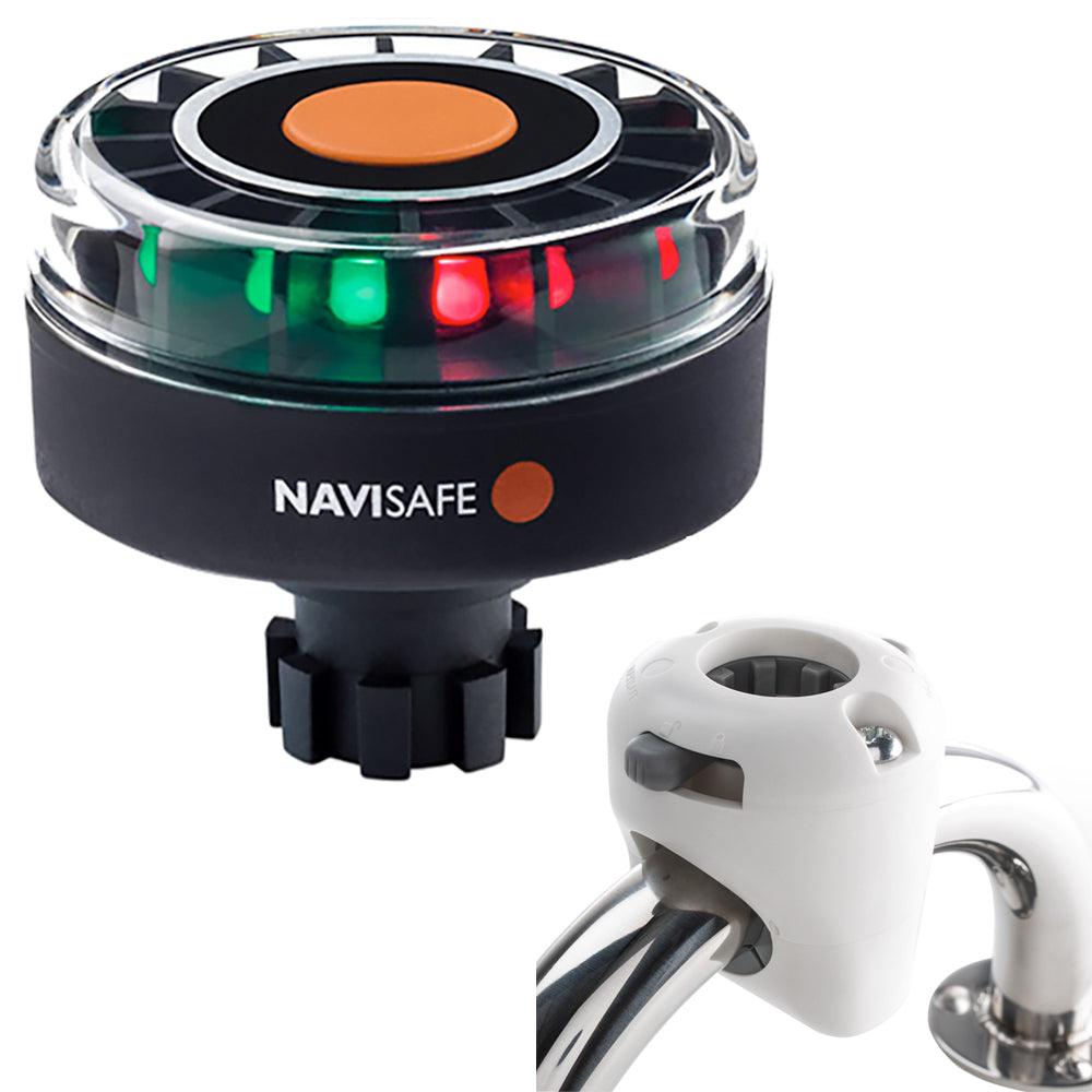 Navisafe Navilight Tricolor 2NM w/Navibolt Base & Rail Mount - White - Boat Gear USA