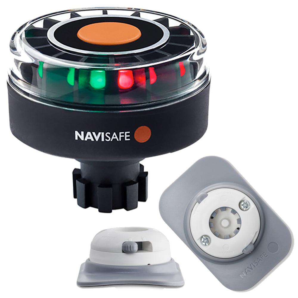 Navisafe Navilight Tricolor 2NM w/Navibolt Base & RIB Mount - White - Boat Gear USA