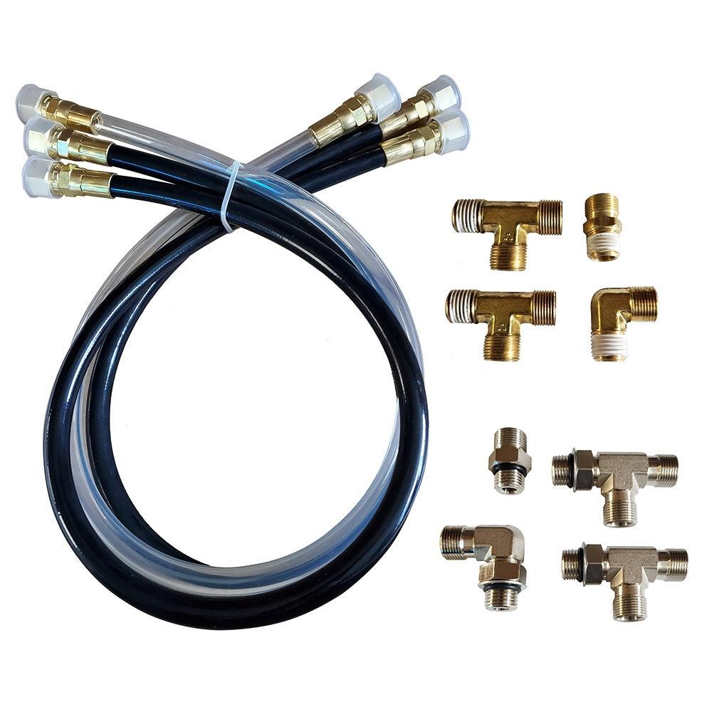 Octopus 30"" Hose & Kitting Kit Includes Orb & Npt Helm Fittings - Boat Gear USA