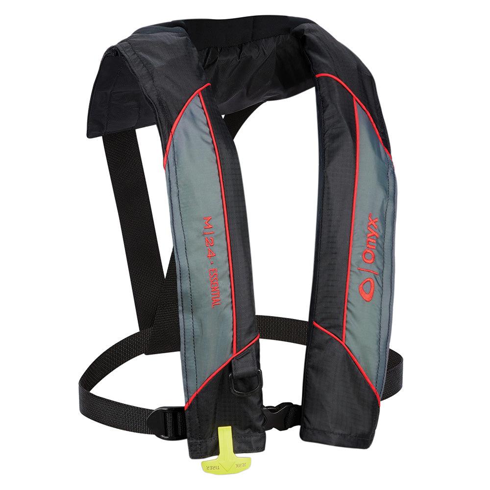 Onyx M-24 Essential Manual Inflatable Life Jacket - Red - Adult Universal - Boat Gear USA
