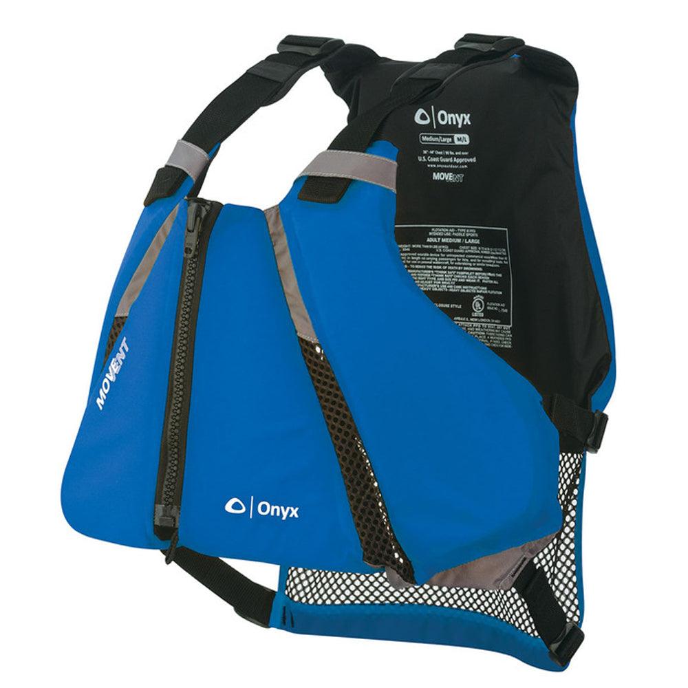 Onyx MoveVent Curve Paddle Sports Life Vest - XL/2X - Blue - Boat Gear USA