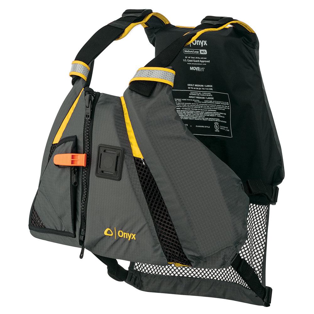 Onyx MoveVent Dynamic Paddle Sports Vest - Yellow/Grey - XL/2XL - Boat Gear USA