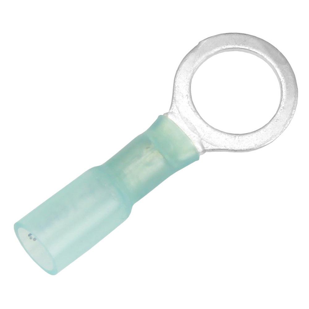 Pacer 16-14 AWG Heat Shrink Ring Terminal - 3/8" Stud Size - 3 Pack - Boat Gear USA