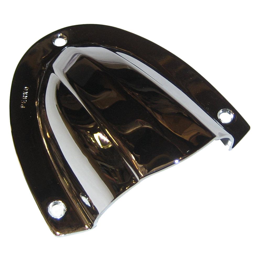 Perko Clam Shell Ventilator - Chrome Plated Brass - 4" x 3-3/4" - Boat Gear USA