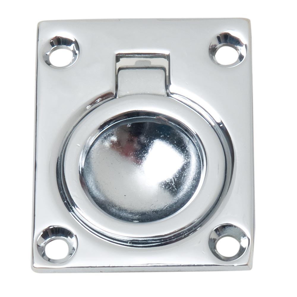 Perko Flush Ring Pull - Chrome Plated Zinc - Boat Gear USA