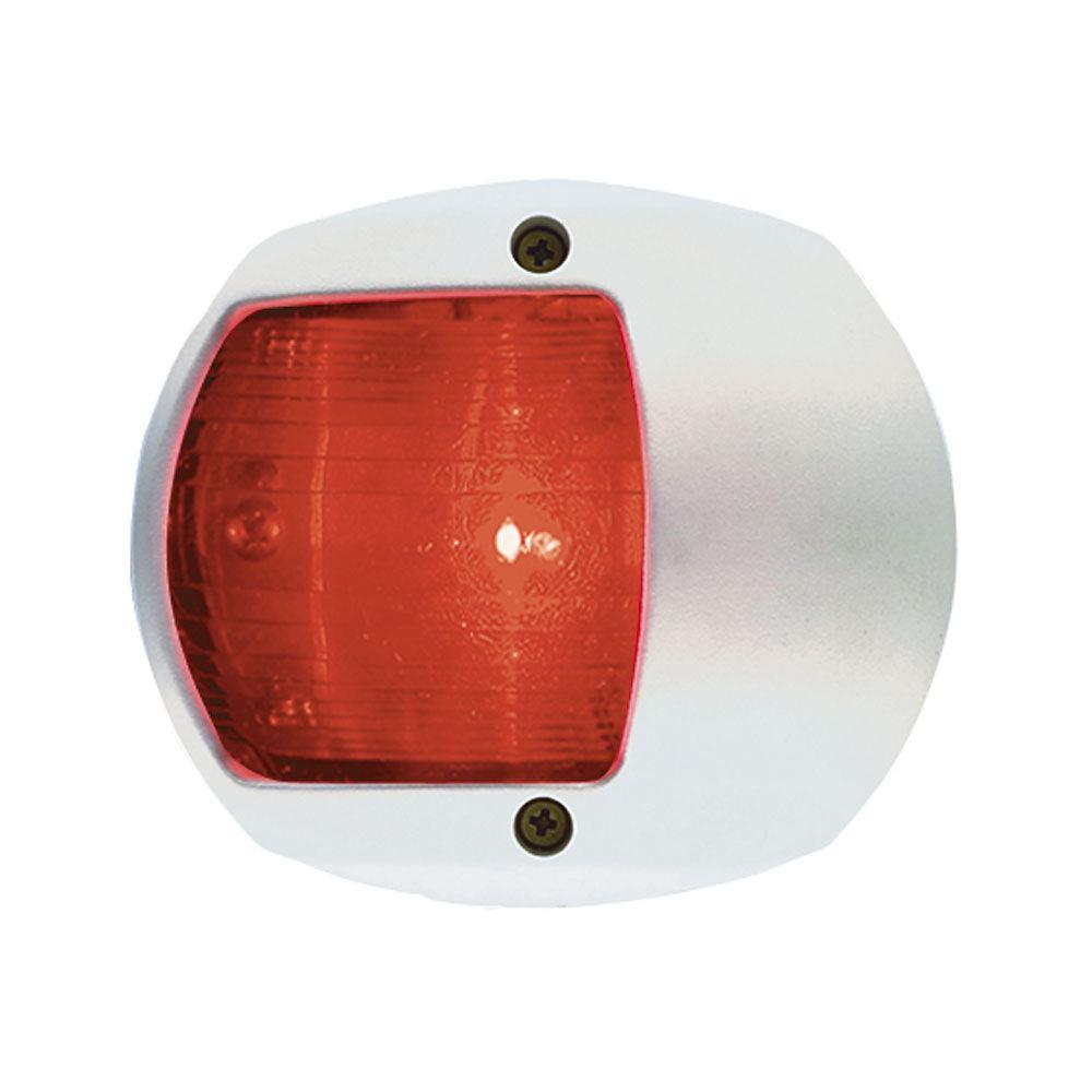 Perko LED Side Light - Red - 12V - White Plastic Housing - Boat Gear USA