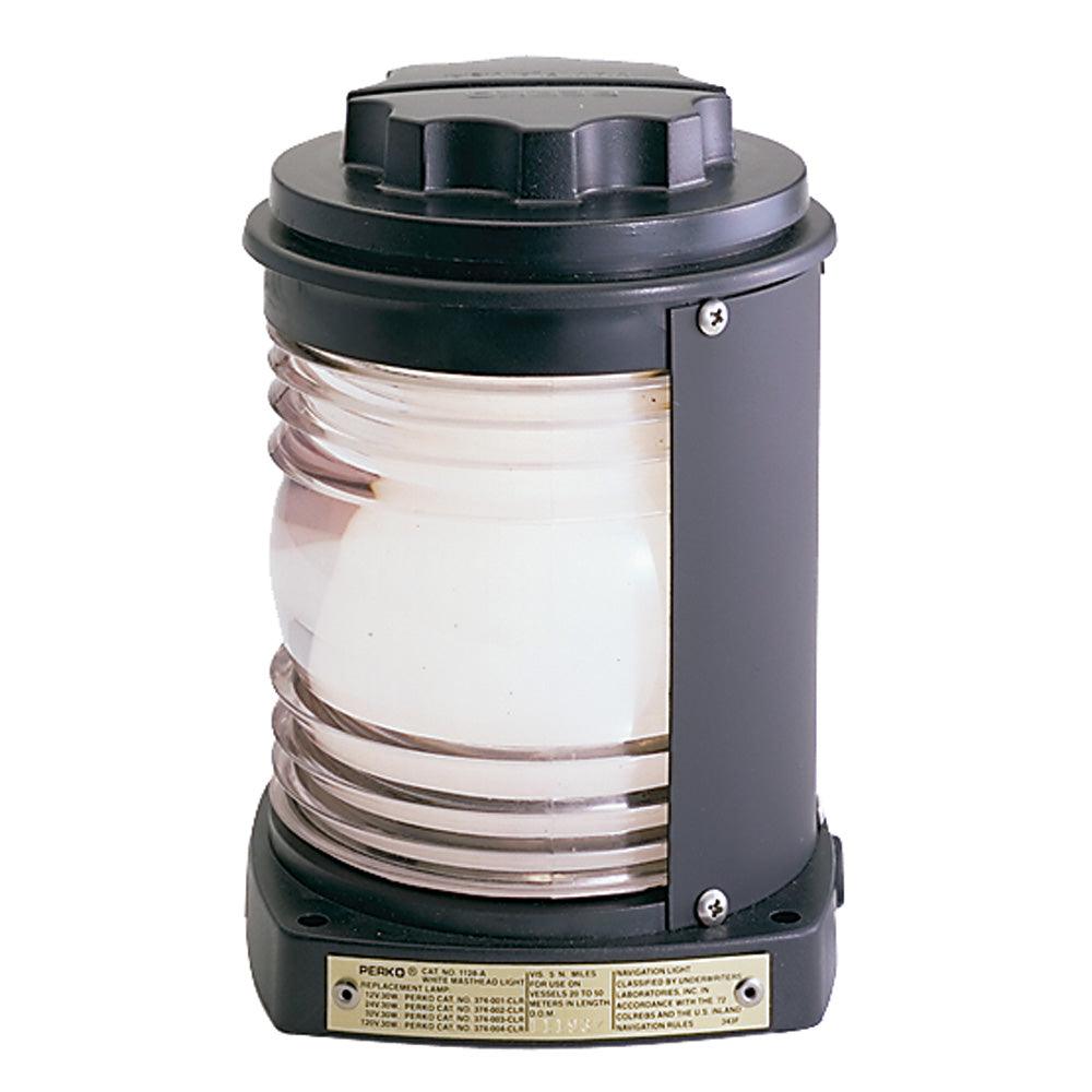 Perko Masthead Light - Black Plastic, White Lens - Boat Gear USA