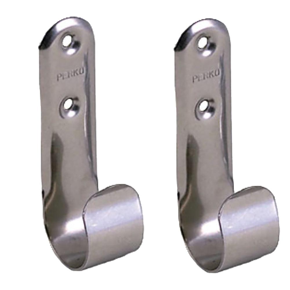 Perko Stainless Steel Boat Hook Holders - Pair - Boat Gear USA