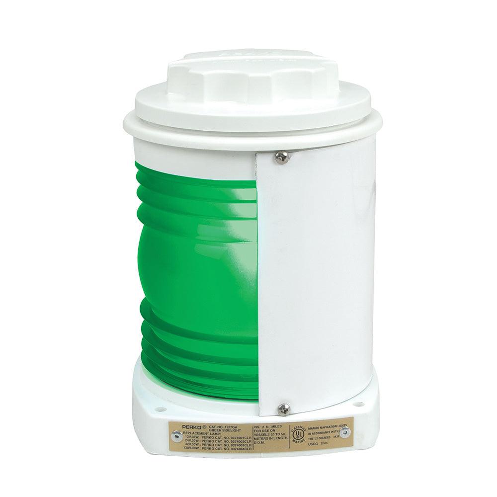 Perko White Plastic Green Side Light - Boat Gear USA