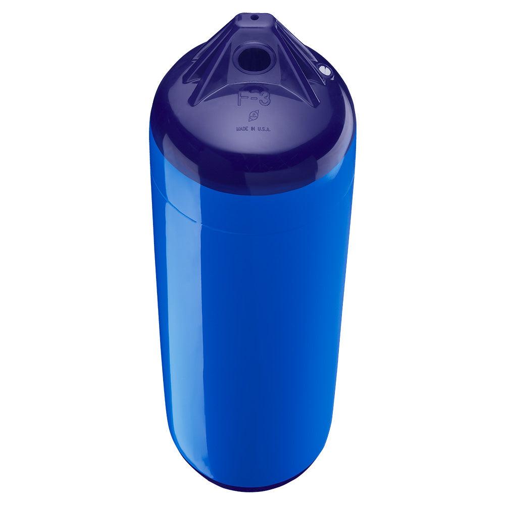 Polyform F-3 Twin Eye Fender 8.2" x 30" - Blue - Boat Gear USA