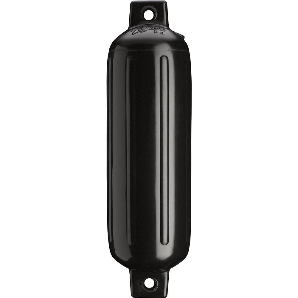 Polyform G-1 Twin Eye Fender 3.5" x 12.8" - Black - Boat Gear USA