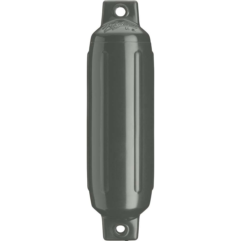 Polyform G-4 Twin Eye Fender 6.5" x 22" - Graphite - Boat Gear USA