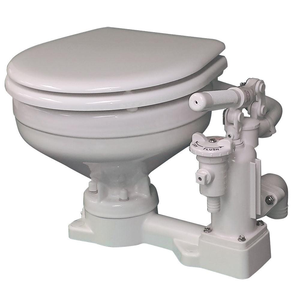 Raritan Ph Superflush Manual Toilet Marine Size Bowl - Boat Gear USA