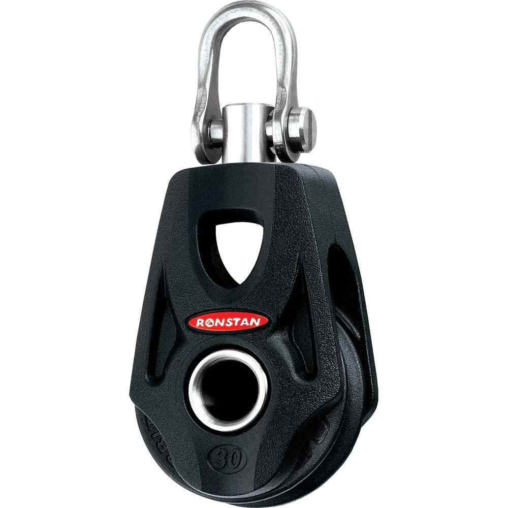 Ronstan Series 30 Ball Bearing Orbit Block - Single - Becket - Swivel Shackle Head - Boat Gear USA