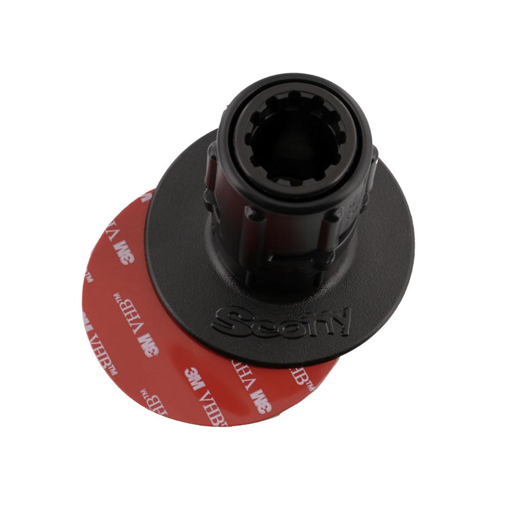 Scotty 448 Stick-On Mount w/Gear-Head Adapter - 3" Pad - Boat Gear USA
