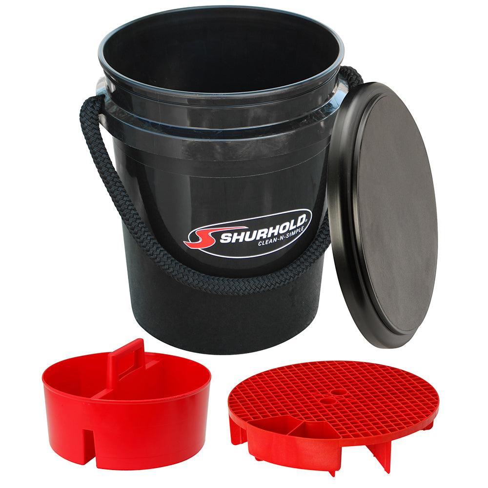 Shurhold One Bucket Kit - 5 Gallon - Black - Boat Gear USA