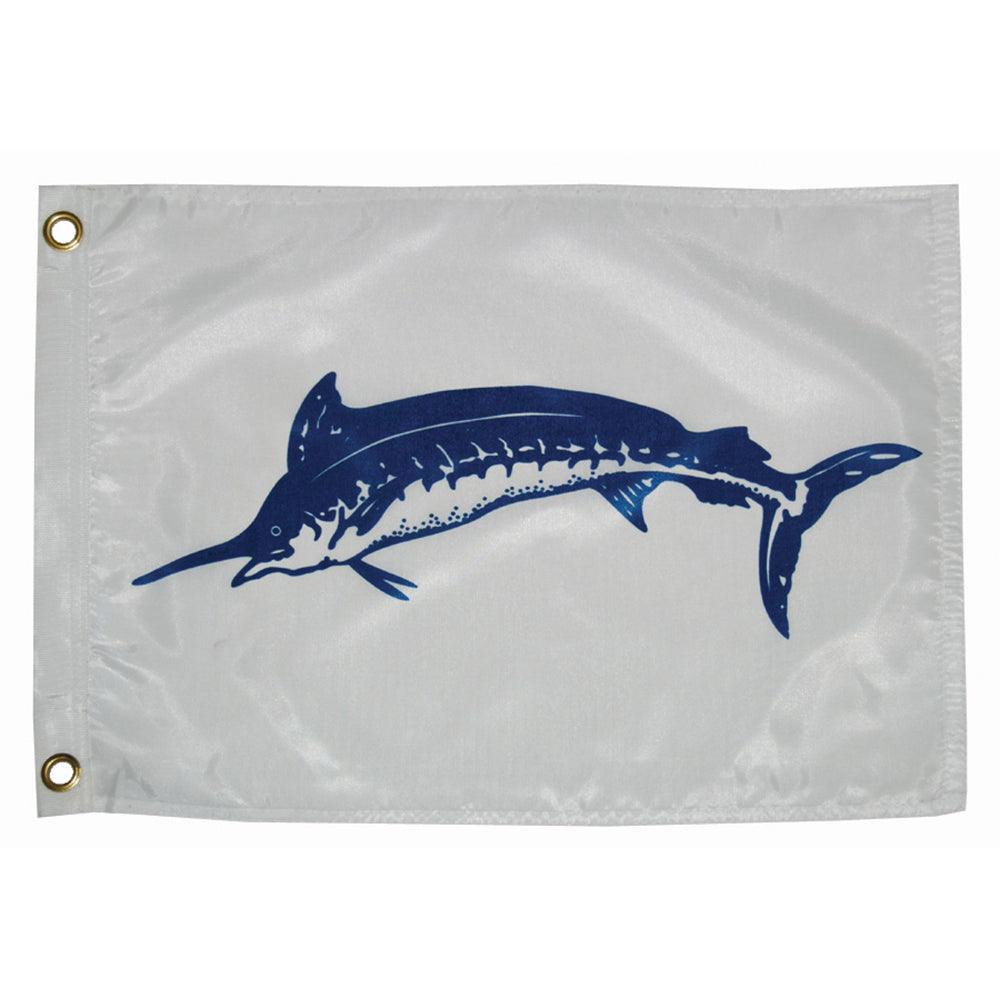 Taylor Made 12" x 18" Blue Marlin Flag - Boat Gear USA