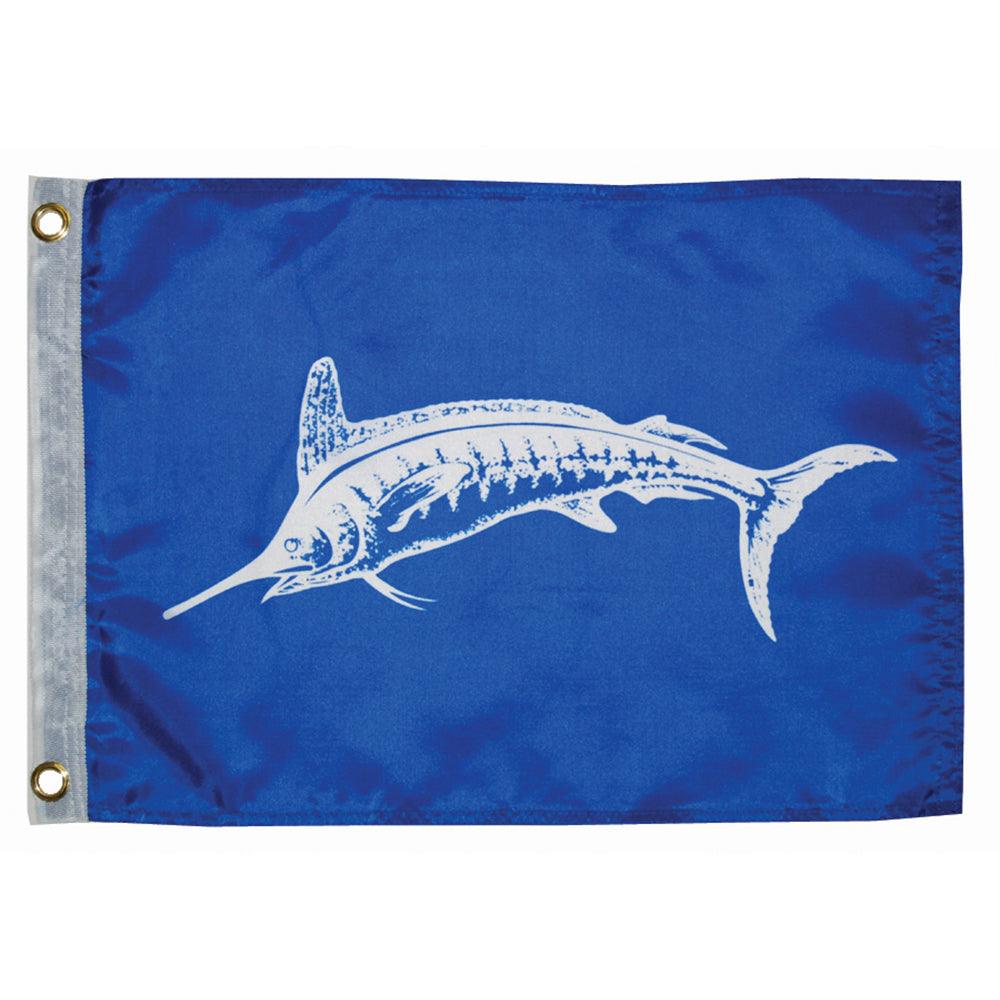 Taylor Made 12" x 18" White Marlin Flag - Boat Gear USA