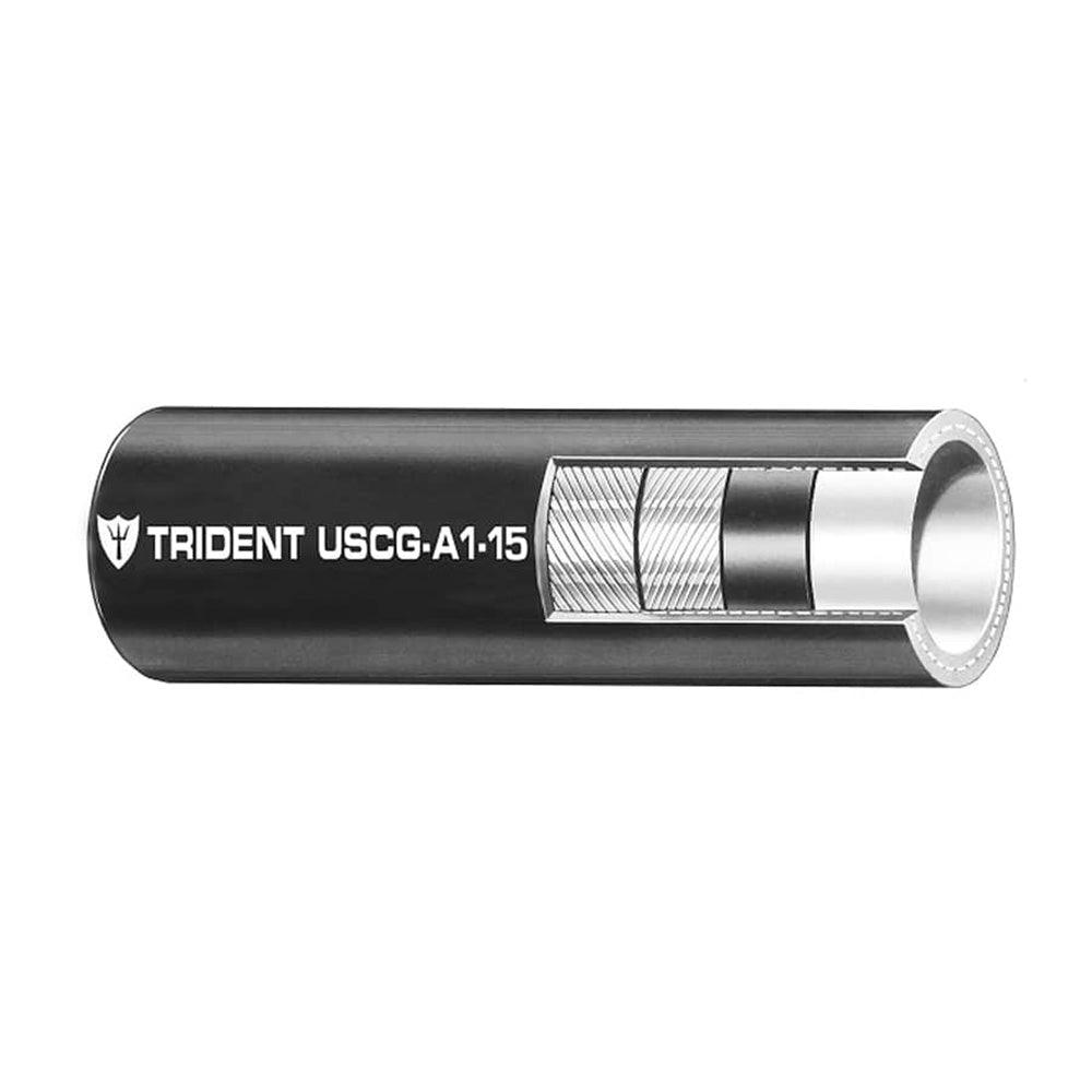 Trident Marine 5/16" x 50' Boxed Low Permeation Type A1-15 Fuel Line Hose - Black - Boat Gear USA