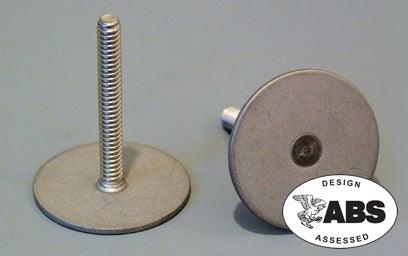 Weld Mount 2.25"" Tall #10 X 24 St125-1024-36ss Ss Stud 1.25"" Base 10 Pack - Boat Gear USA