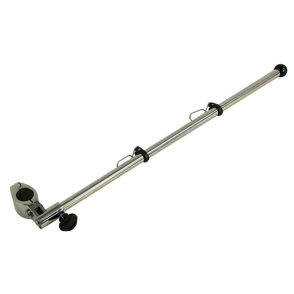 Whitecap Clamp-On Flag Pole - 1/2" Diameter Stainless Steel Clamp & Pole - Boat Gear USA