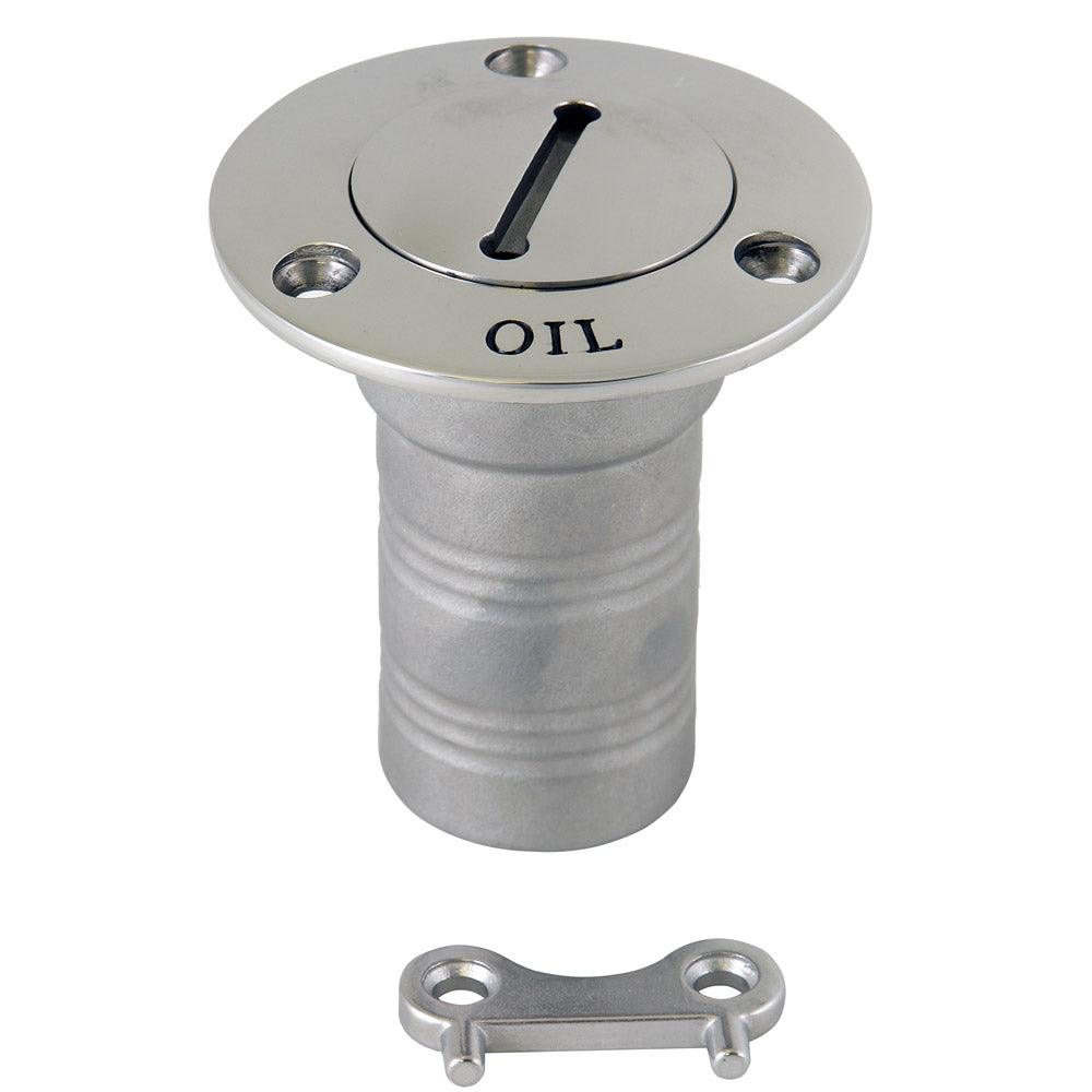 Whitecap Hose Deck Fill - 1-1/2" Hose - Oil - Boat Gear USA