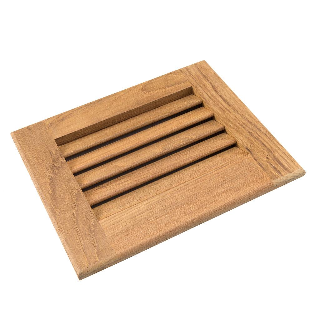 Whitecap Teak Louvered Insert - 7-1/2" x 9-1/8" x 3/4" - Boat Gear USA