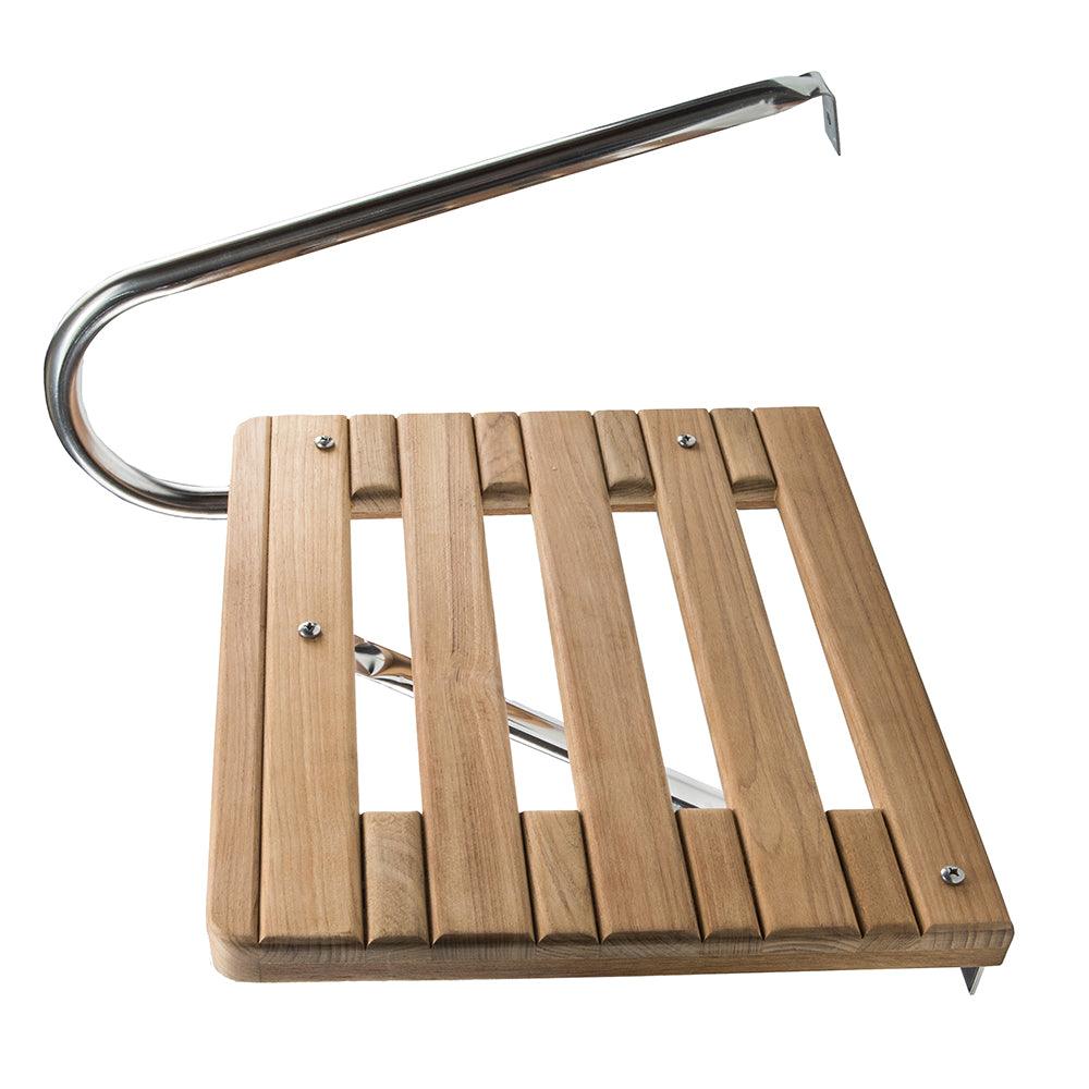 Whitecap Teak Swim Platform f/Outboard Motors - Boat Gear USA