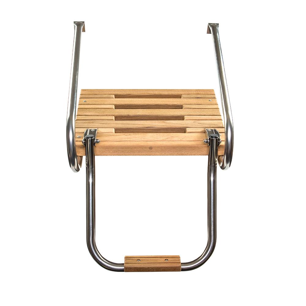 Whitecap Teak Swim Platform w/Ladder f/Inboard/Outboard Motors - Boat Gear USA