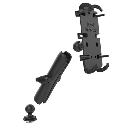 RAM Mount Quick-Grip XL Phone Mount w/Track Ball Base - Long