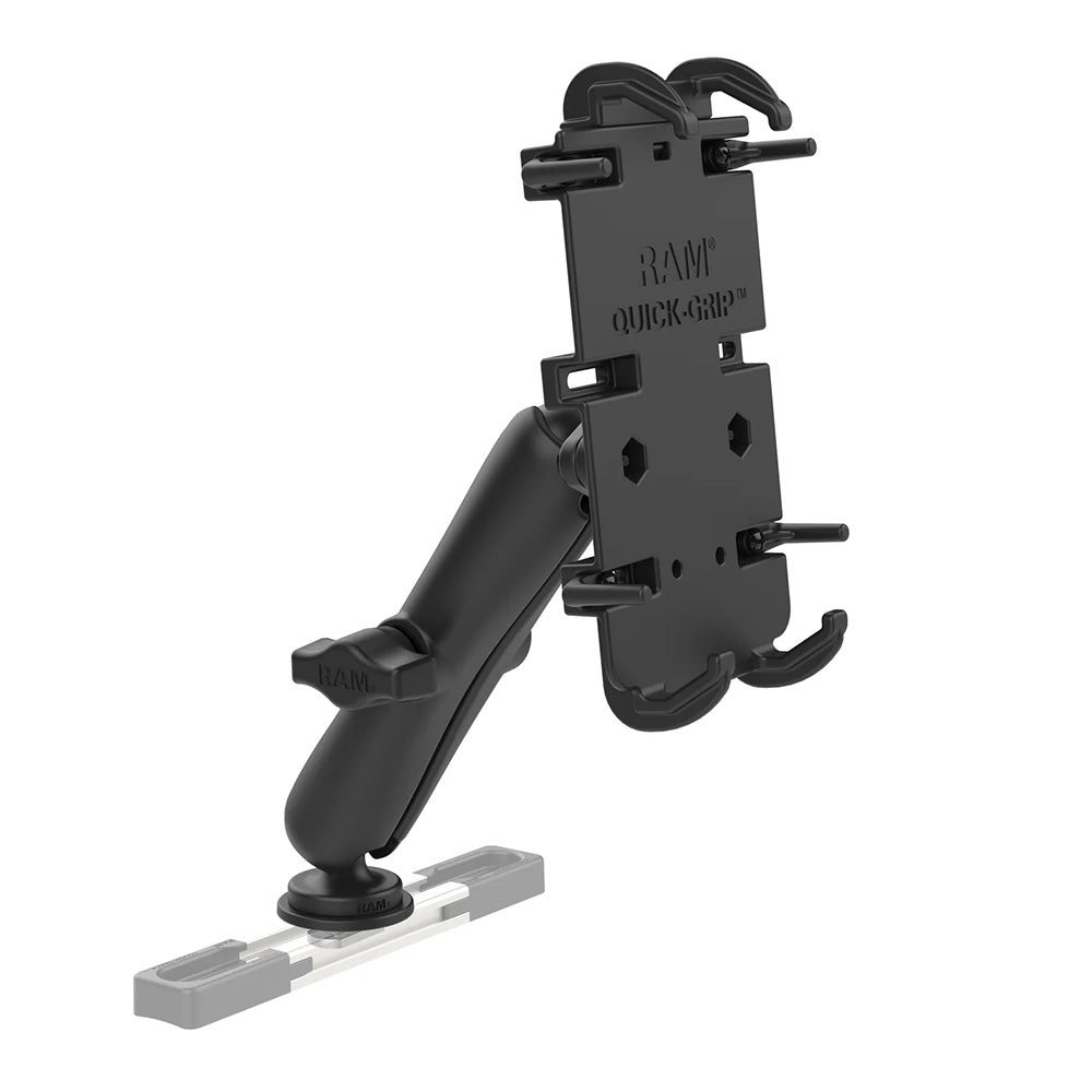 RAM Mount Quick-Grip XL Phone Mount w/Track Ball Base - Long
