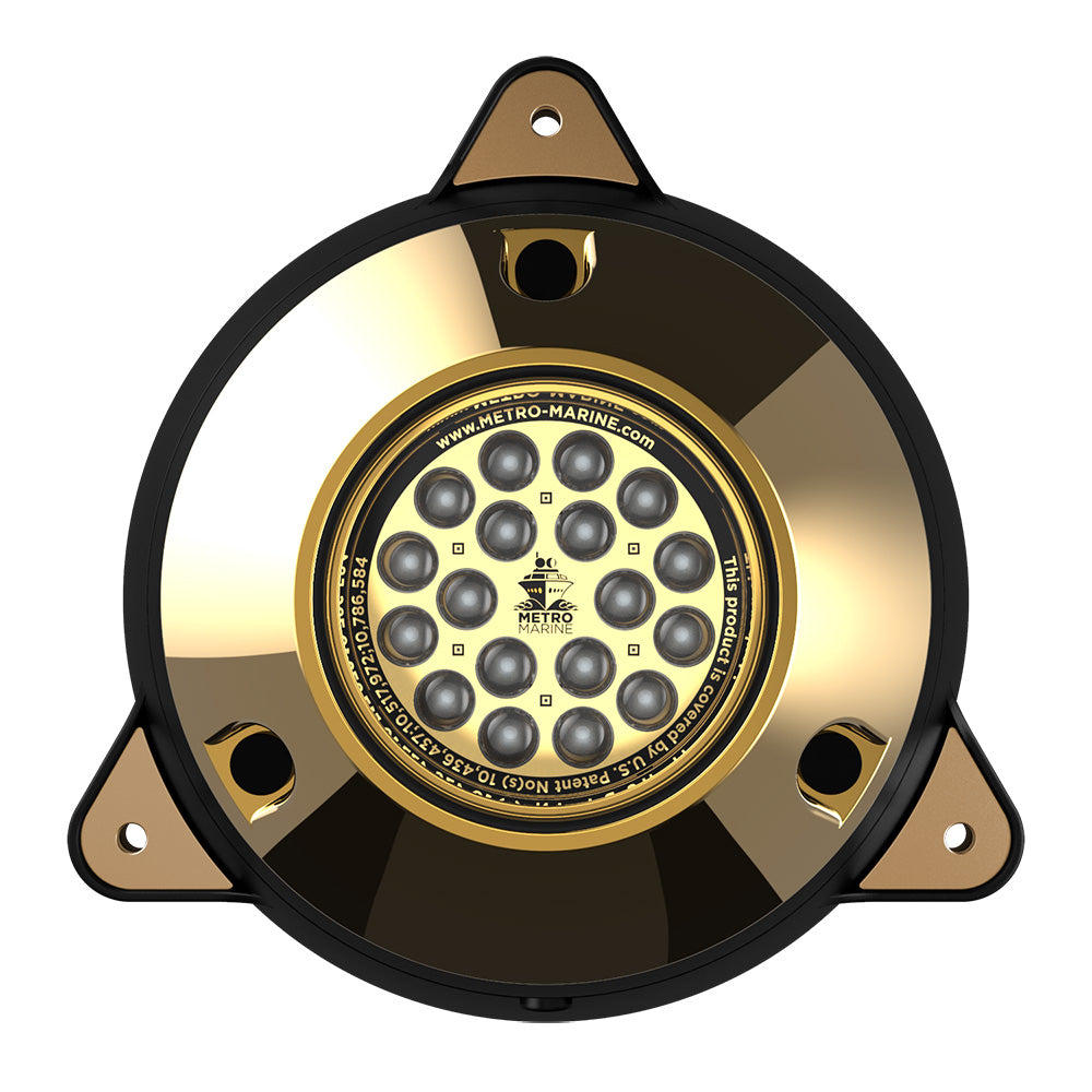 Metro Marine High-Output Surface Mount Underwater Light w/Intelligent Monochromatic LED's - Green, 45 Beam
