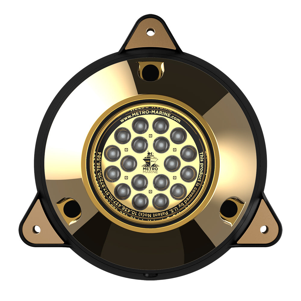 Metro Marine High-Output Surface Mount Underwater Light w/Intelligent Monochromatic LED's - Aqua, 45 Beam
