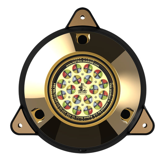 Metro Marine High-Output Surface Mount Underwater Light w/Intelligent Full Spectrum LED's - RGBW, 45 Beam