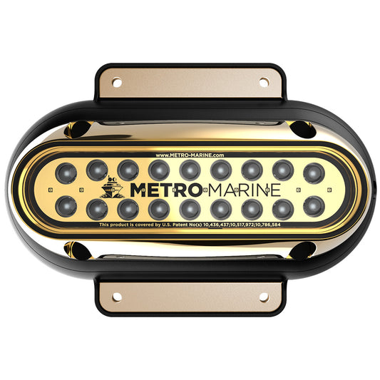 Metro Marine High-Output Elongated Surface Mount Light w/Intelligent Monochromatic LED's - Blue, 45 Beam