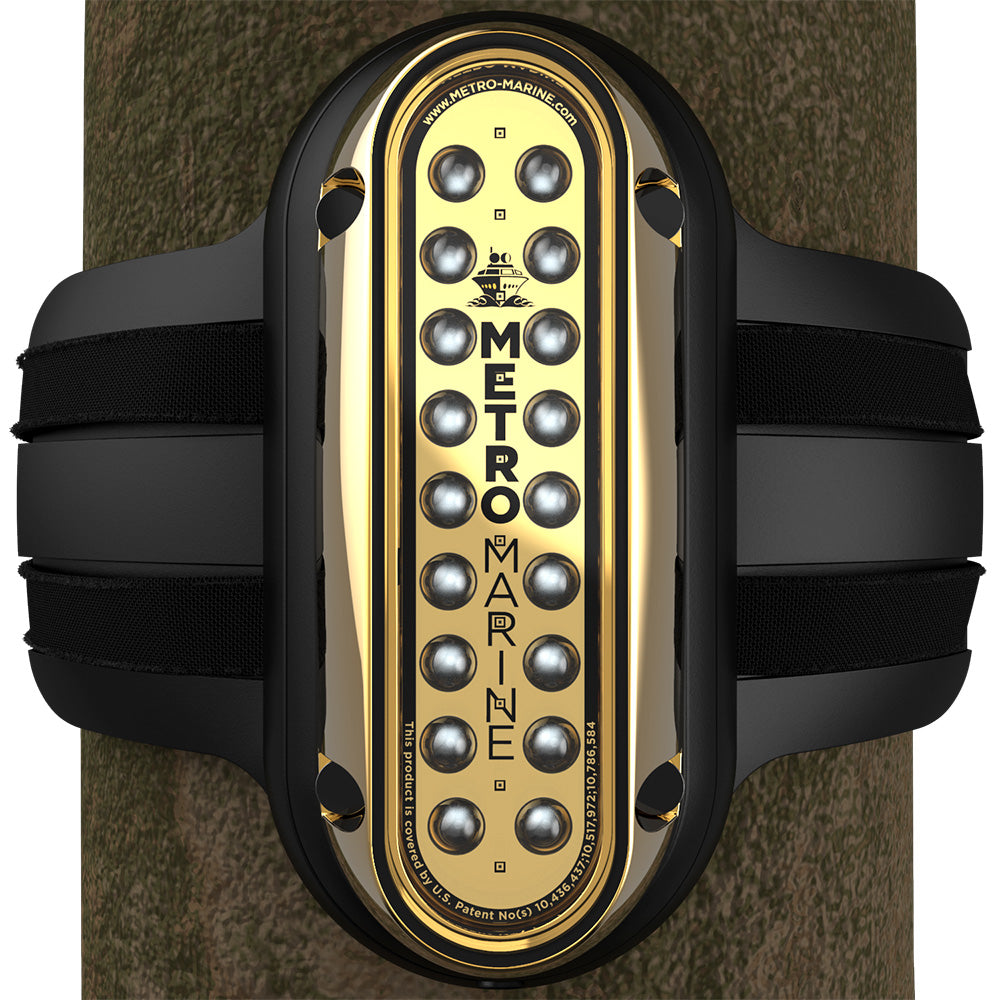 Metro Marine High-Output Vertical Piling Mount Light w/Intelligent Monochromatic LED's - Green, 90 Beam