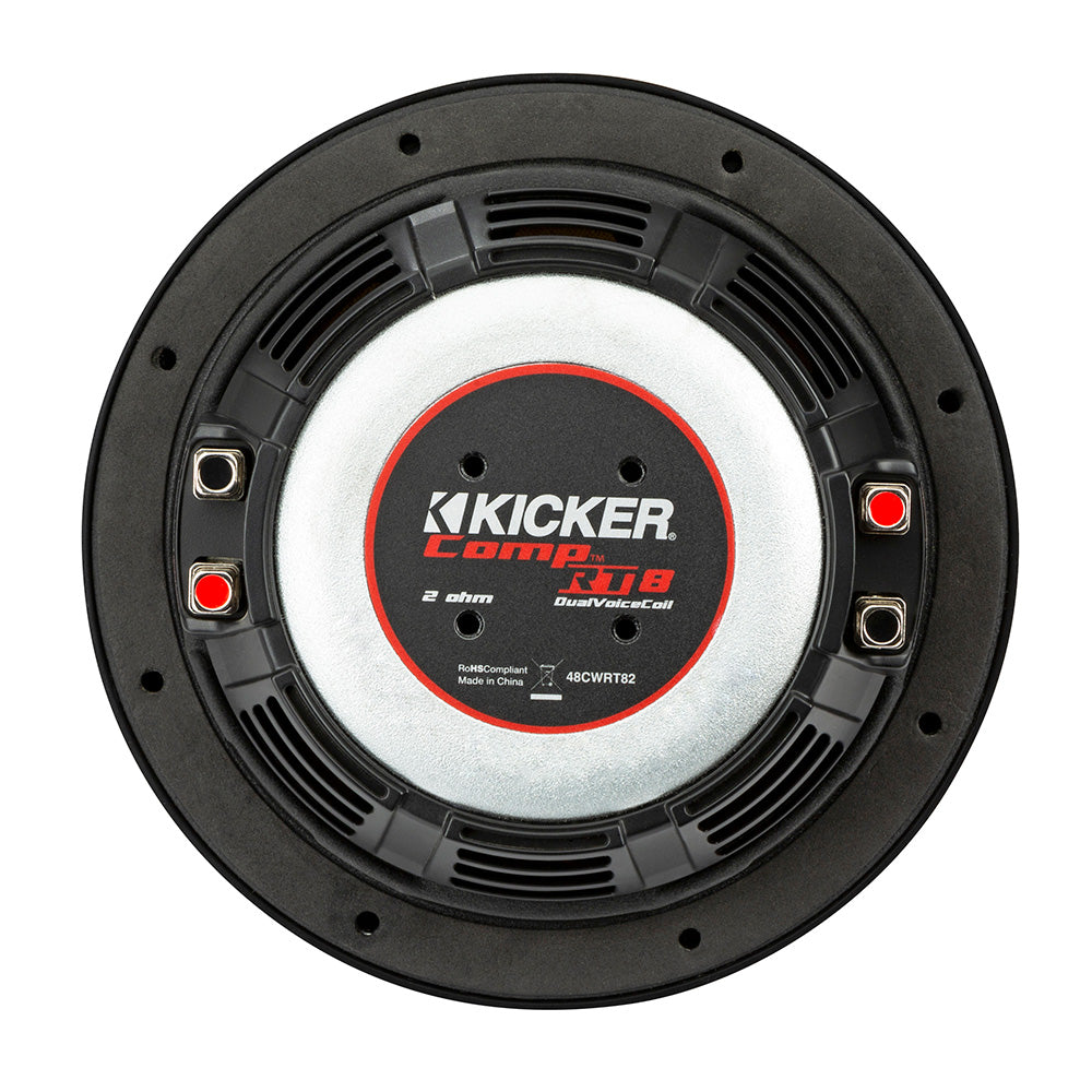 KICKER CompRT 8" Ultra Thin Subwoofer - 2-Ohm