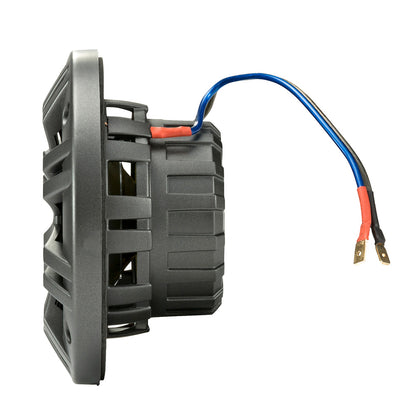 KICKER KM4 4" Marine Coaxial Speakers w/1/2" Tweeters - 4-Ohm, Charcoal & White
