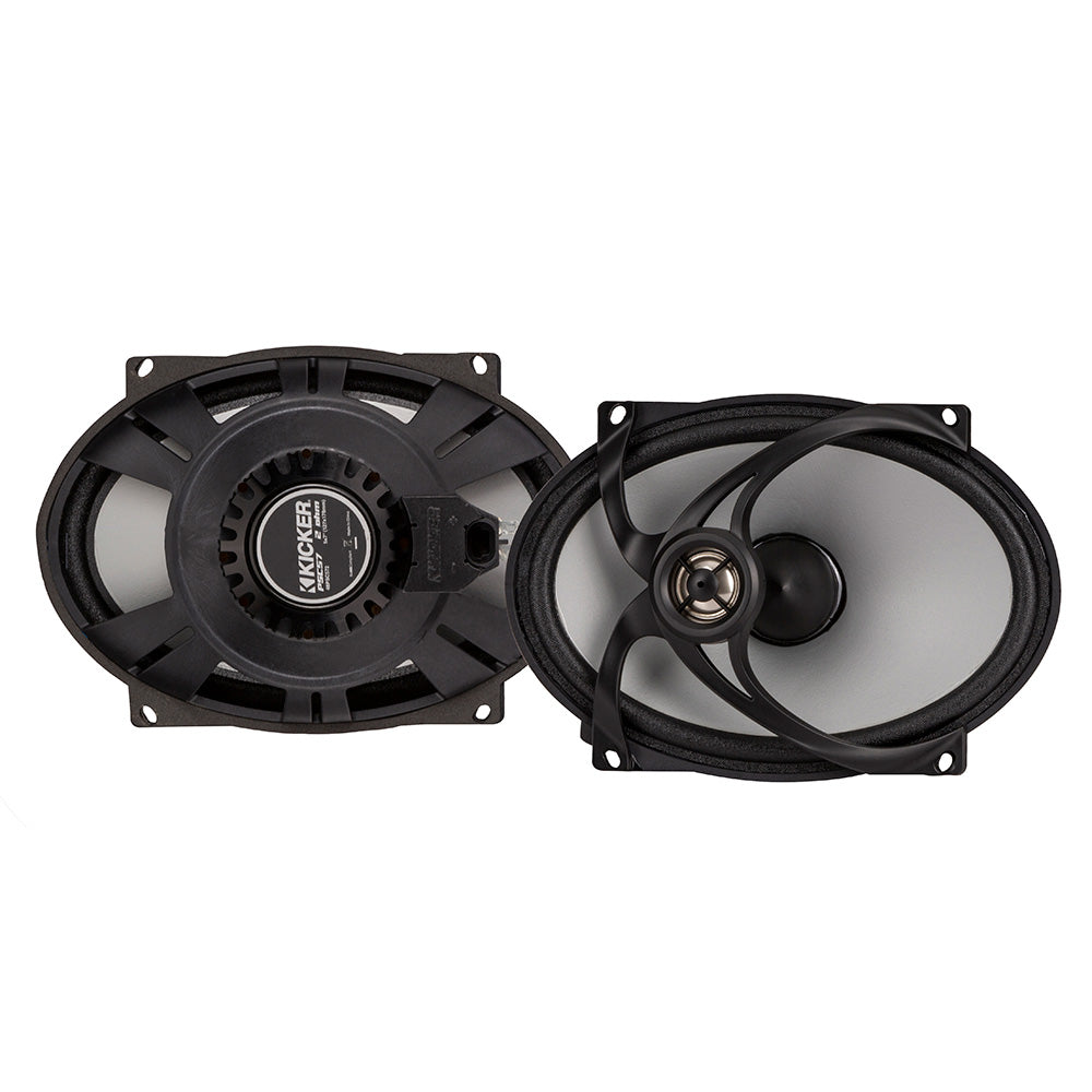 KICKER PSC572 5x7" Harley Davidson Replacement Coaxial Speakers - 4-Ohm, Black