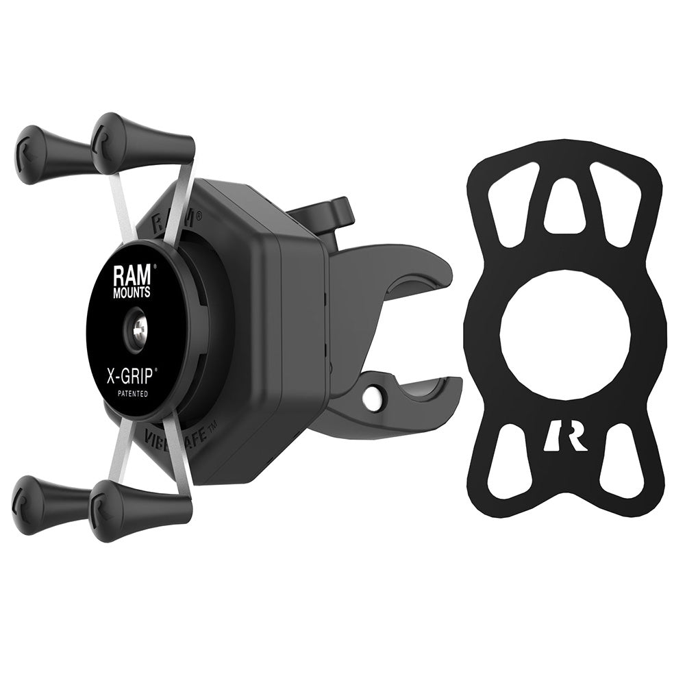 RAM Mount RAM X-Grip Phone Mount w/Vibe-Safe & Small Tough-Claw
