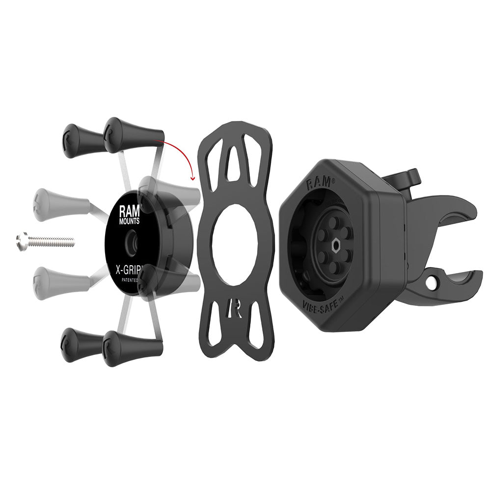 RAM Mount RAM X-Grip Phone Mount w/Vibe-Safe & Small Tough-Claw